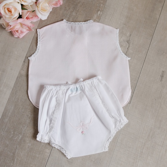 UNIQUE Rare Heirloom Diaper Set Feltman Brothers Size Newborn to 3 Month PERFECT - Picture 2 of 6